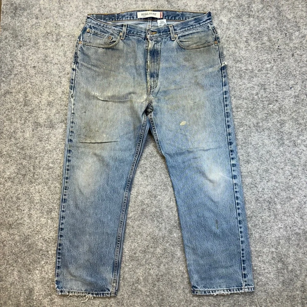 Lot of 5 Levi's 505 Straight Jeans Men's 38x30 Blue Denim Work Pants Bundle